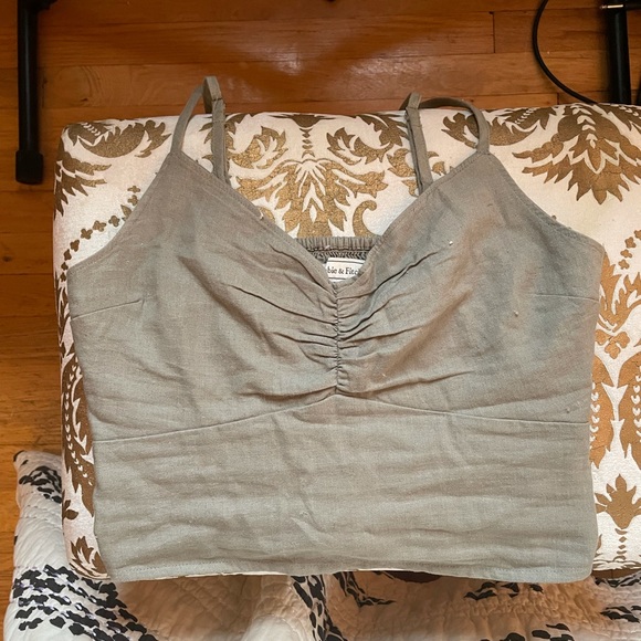 Sage green crop top - Picture 4 of 4